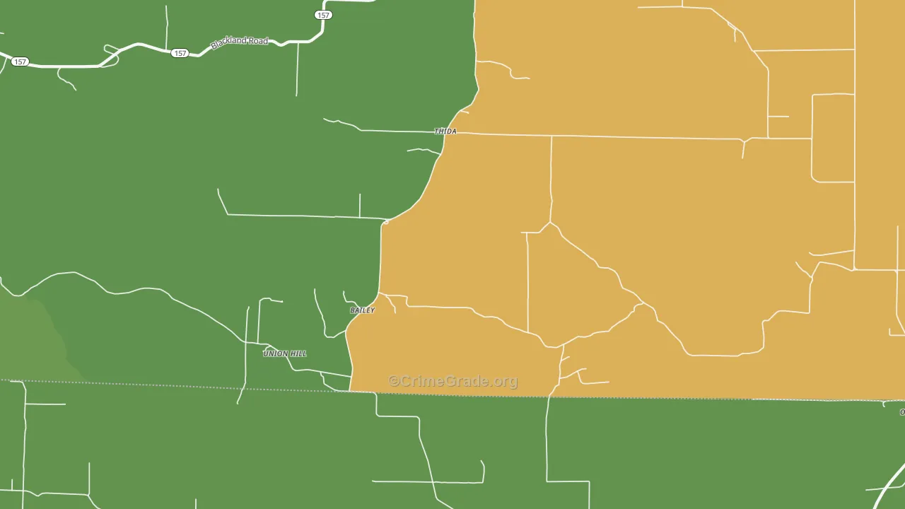 Thida, AR Map of Vandalism Rates