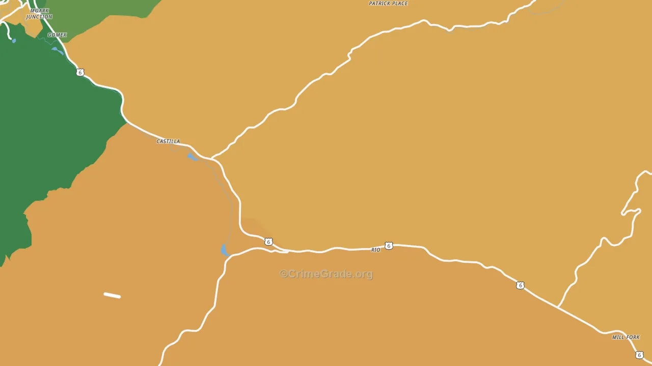 Thistle, UT Map of Vandalism Rates
