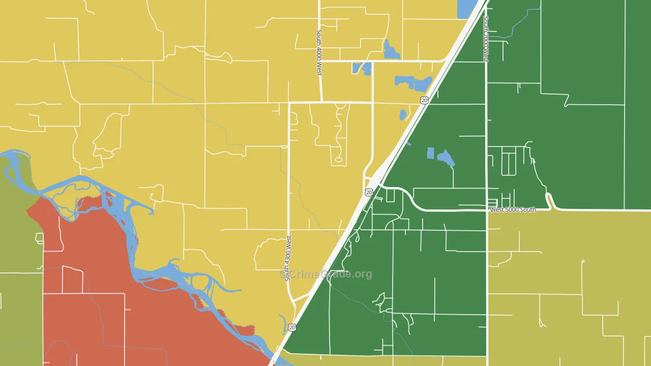 Thornton, ID Map of Vandalism Rates