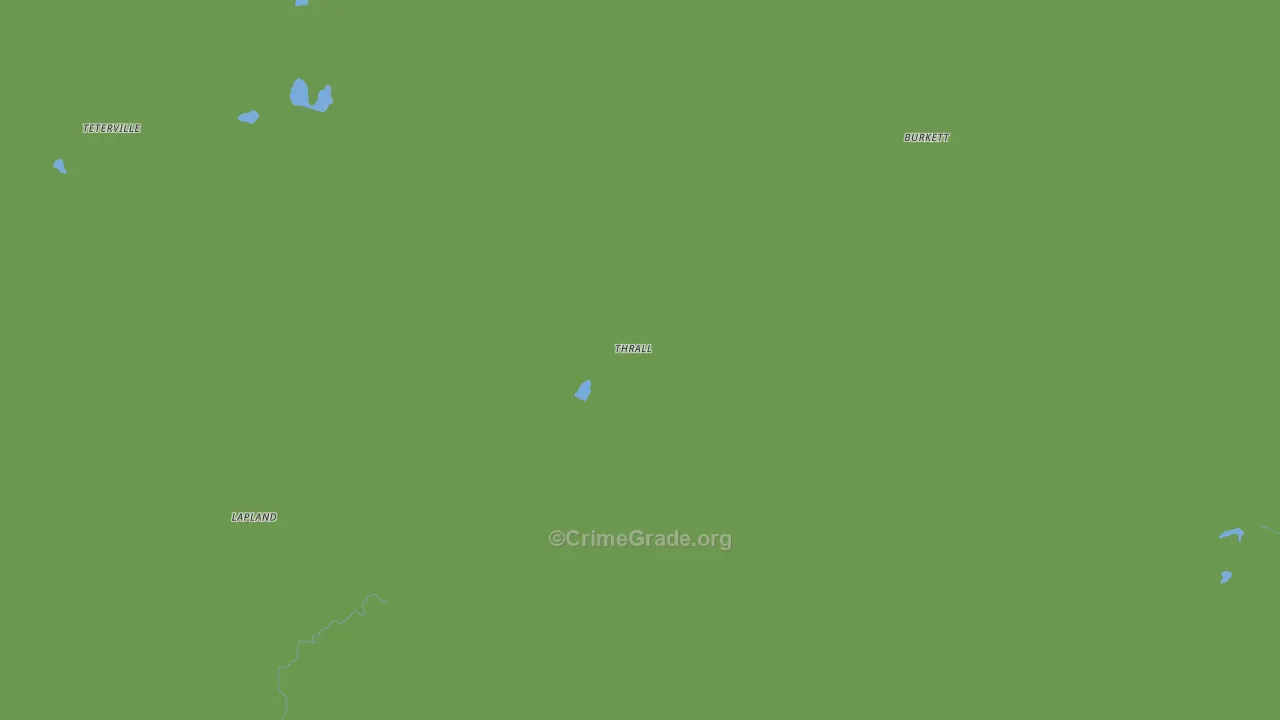 Thrall, KS Map of Vandalism Rates
