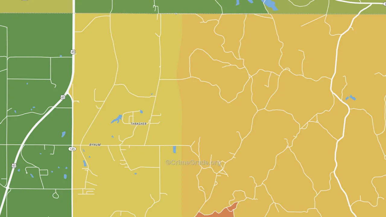Thrasher, MS Map of Vandalism Rates