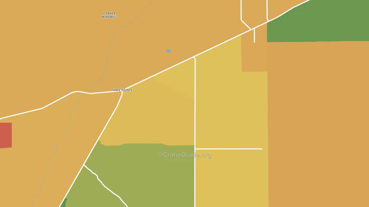 Three Points, AZ Map of Vandalism Rates
