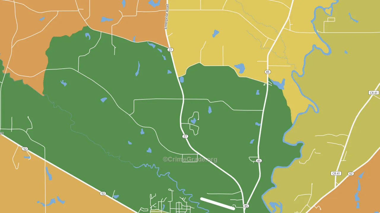 Thurston, AL Map of Vandalism Rates
