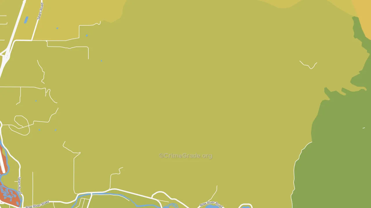 Thurston, OR Map of Vandalism Rates