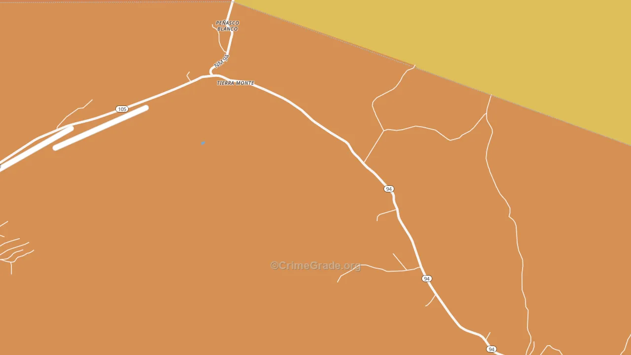 Tierra Monte, NM Map of Vandalism Rates