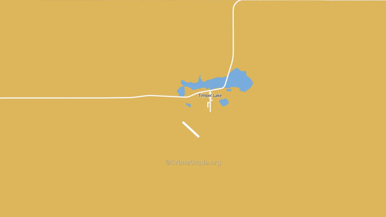 Timber Lake, SD Map of Vandalism Rates