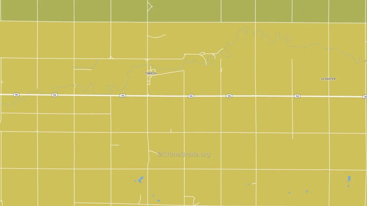 Timken, KS Map of Vandalism Rates