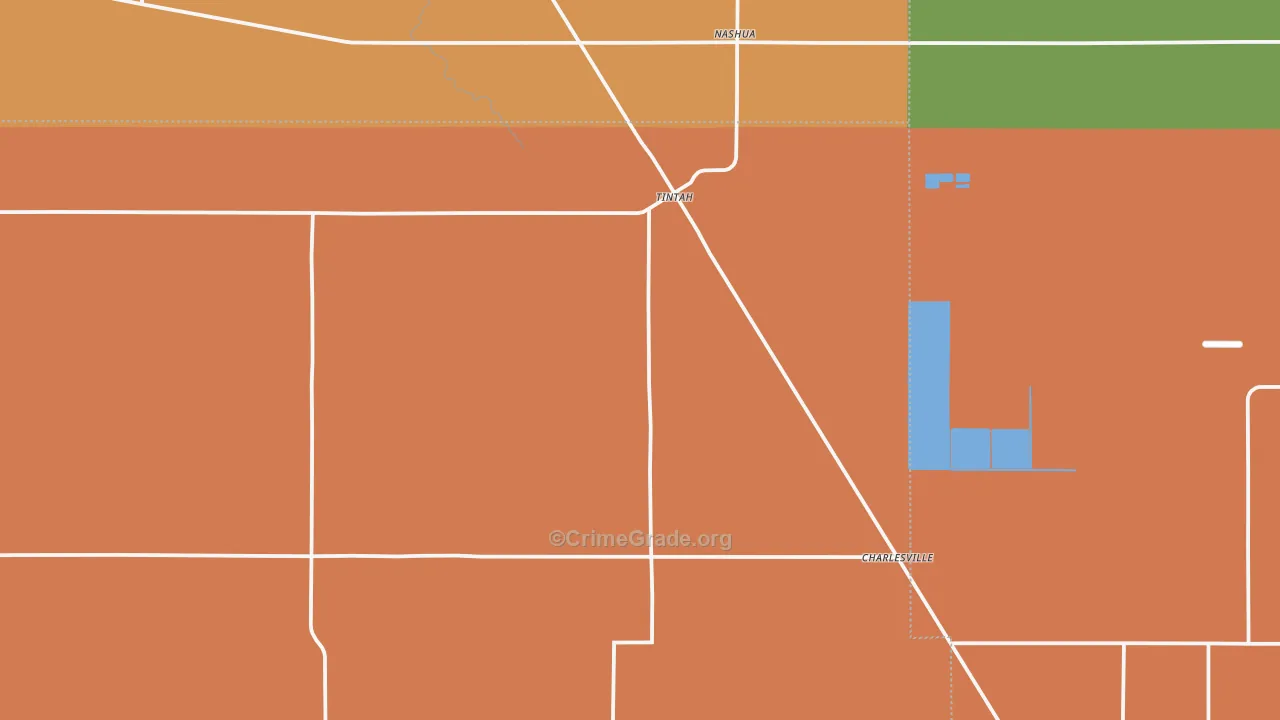 Tintah, MN Map of Vandalism Rates