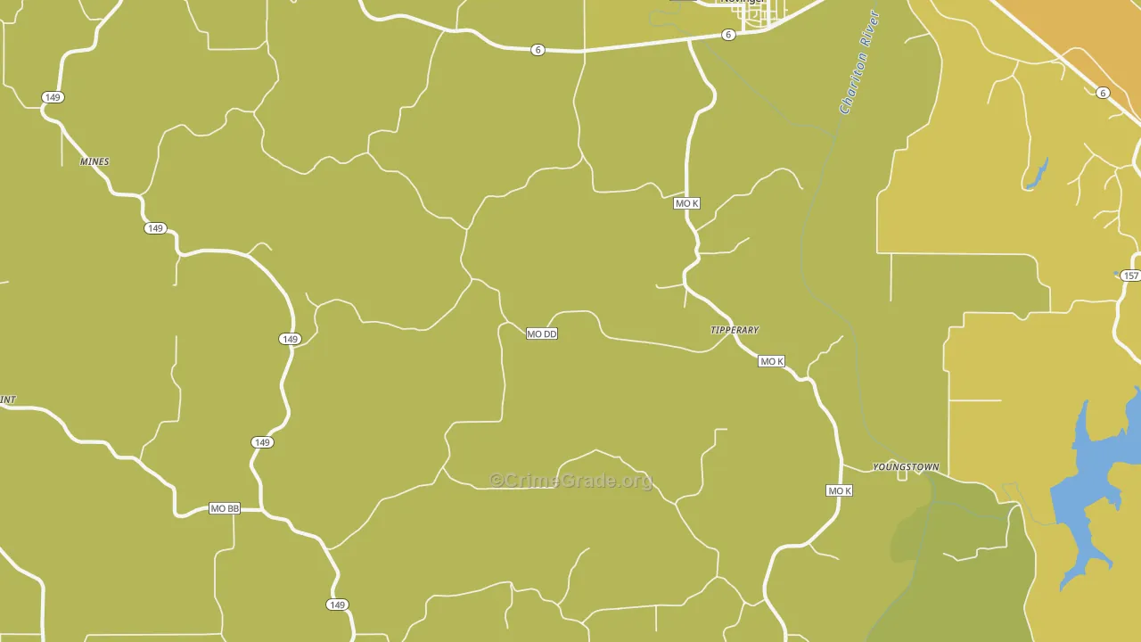 Tipperary, MO Map of Vandalism Rates