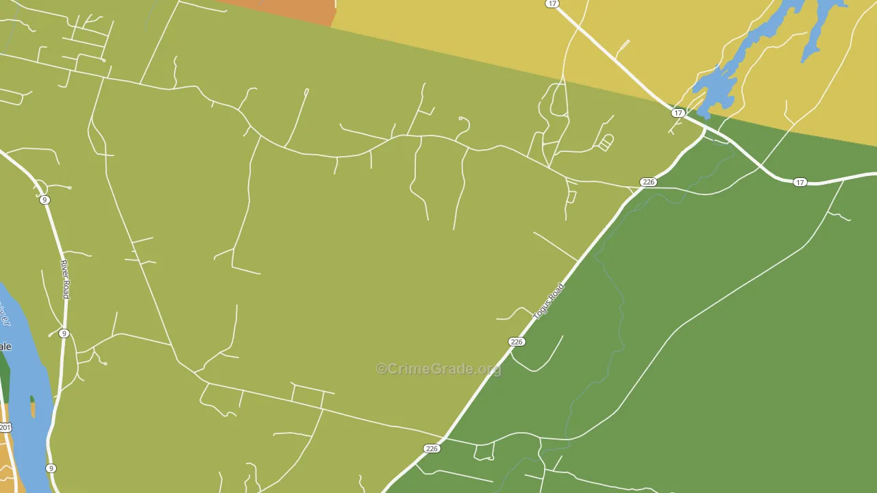 Togus, ME Map of Vandalism Rates