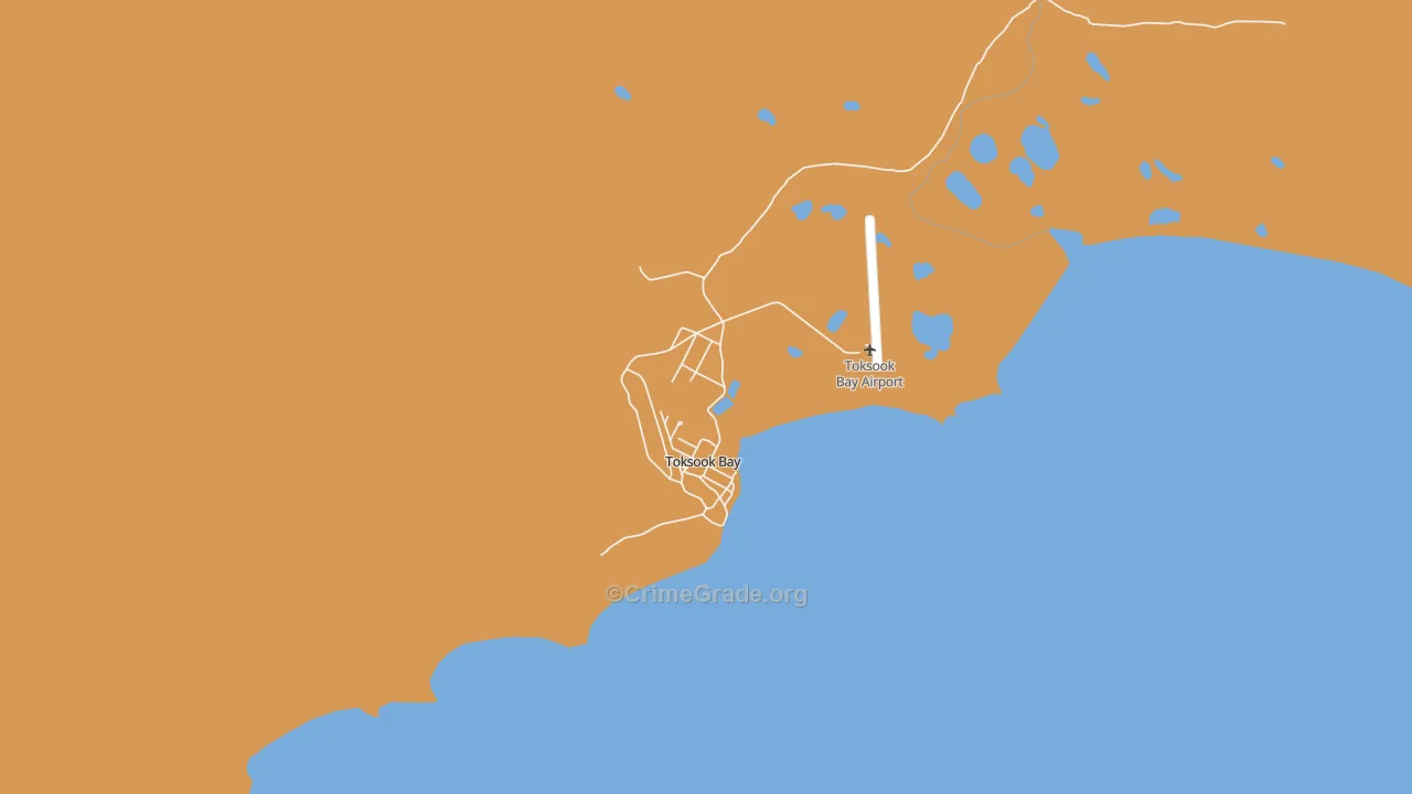 Toksook Bay, AK Map of Vandalism Rates