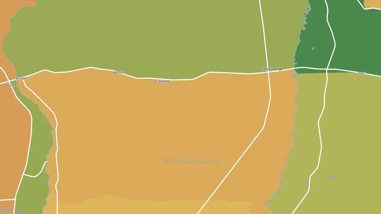 Toledo, GA Map of Vandalism Rates
