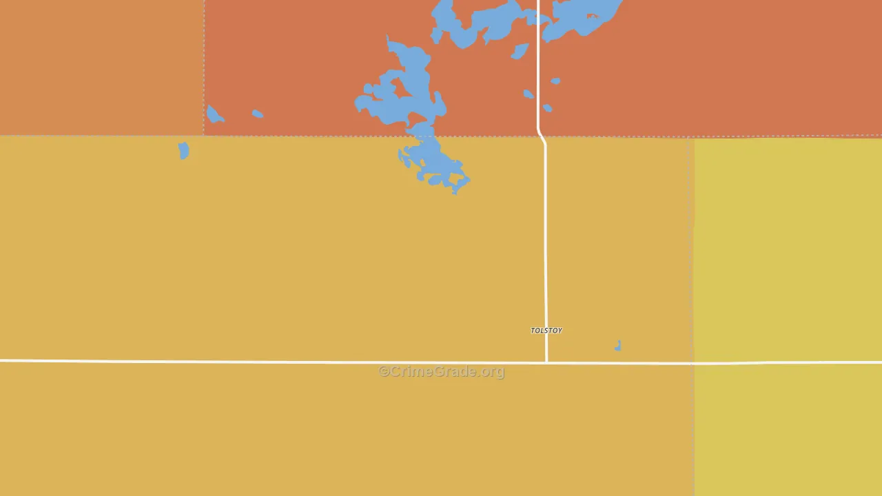 Tolstoy, SD Map of Vandalism Rates