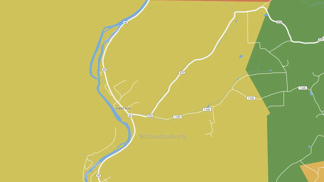 Tomb, PA Map of Vandalism Rates