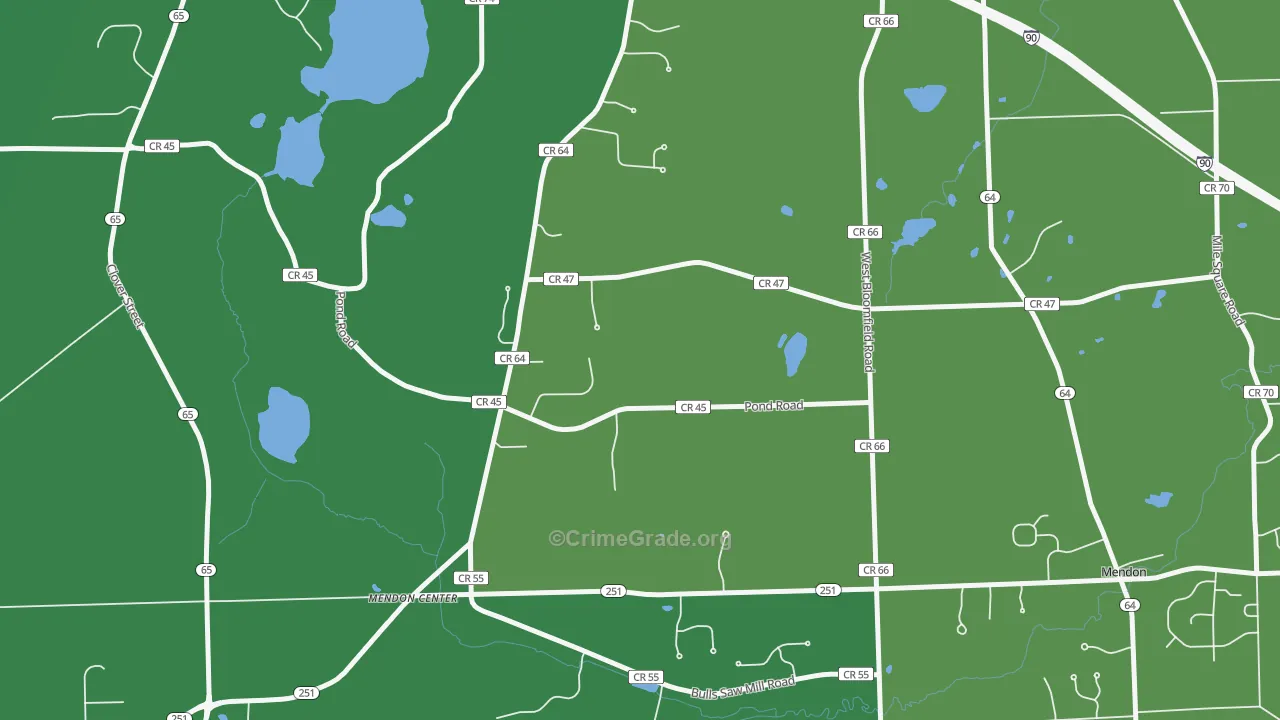 Tomlinson Corners, NY Map of Vandalism Rates