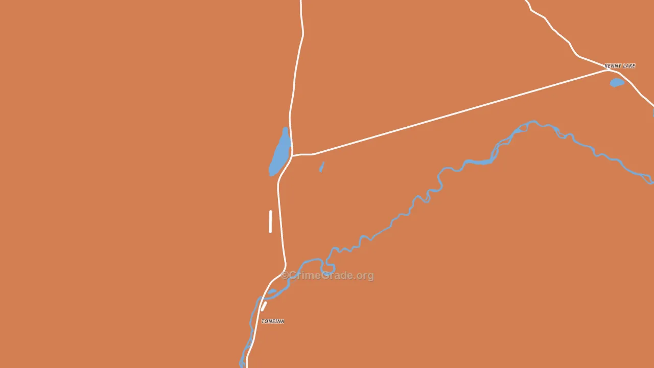Tonsina, AK Map of Vandalism Rates