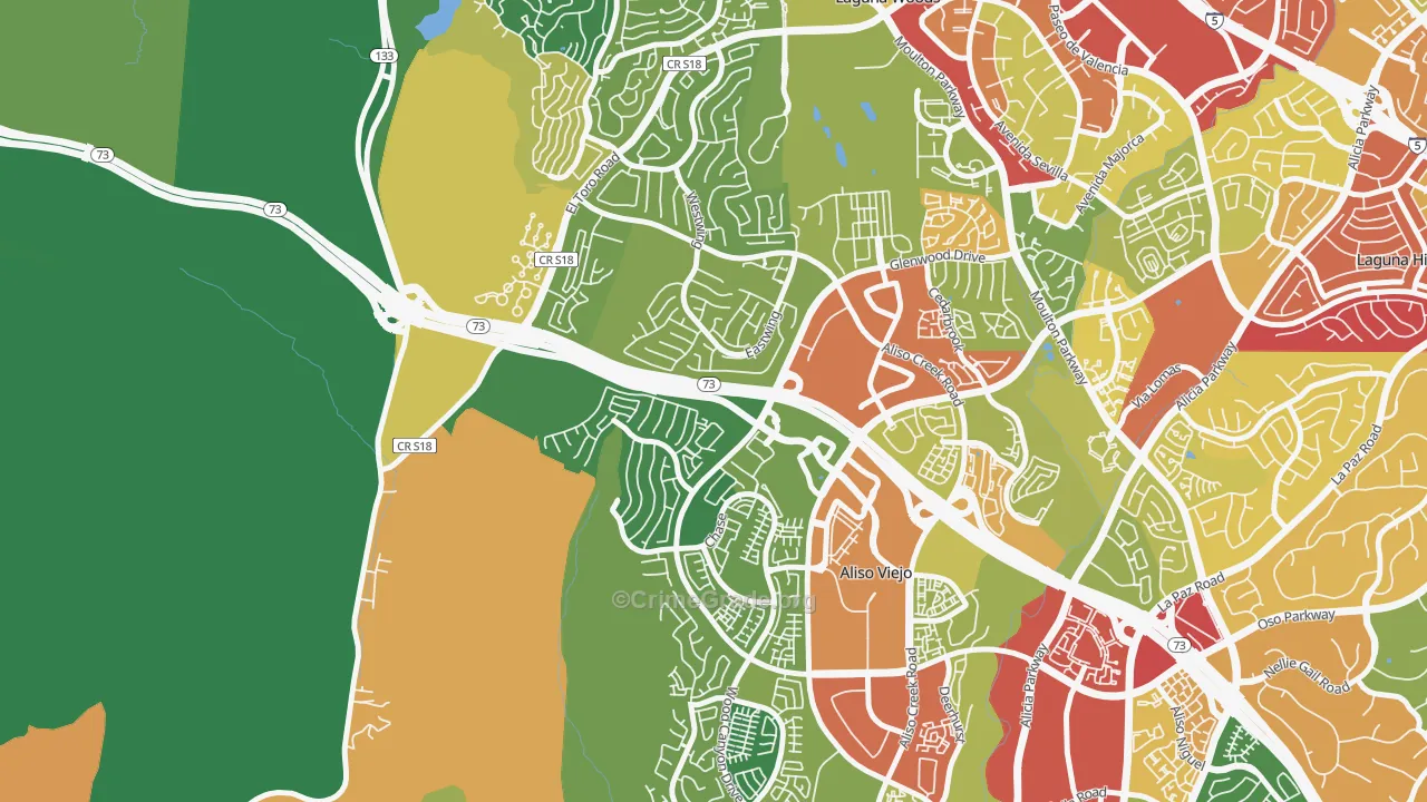 Top-of-the-World, CA Map of Vandalism Rates