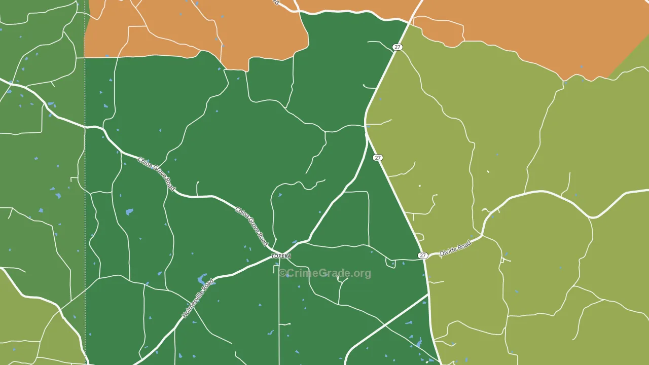 Topeka, MS Map of Vandalism Rates