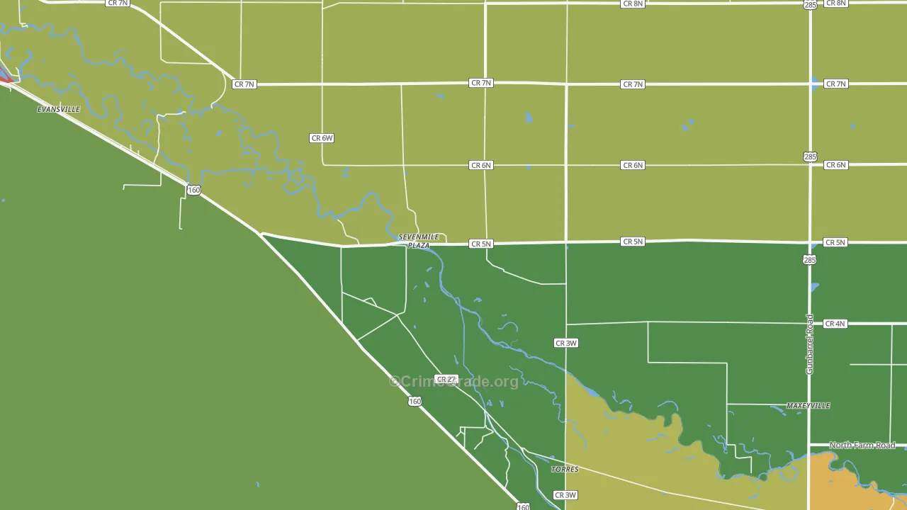 Torres, CO Map of Vandalism Rates
