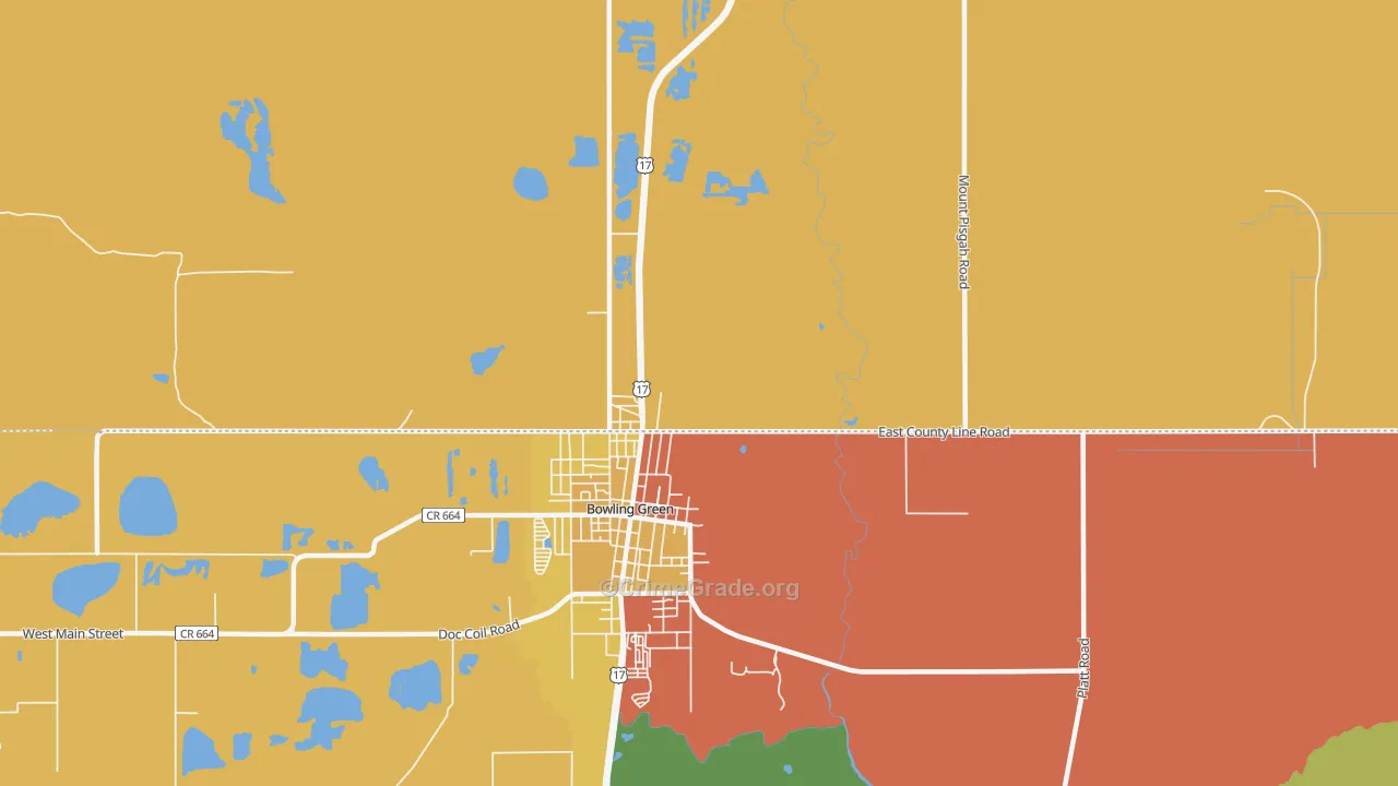 Torrey, FL Map of Vandalism Rates
