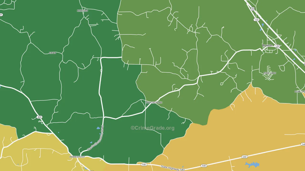 Touchstone, MS Map of Vandalism Rates