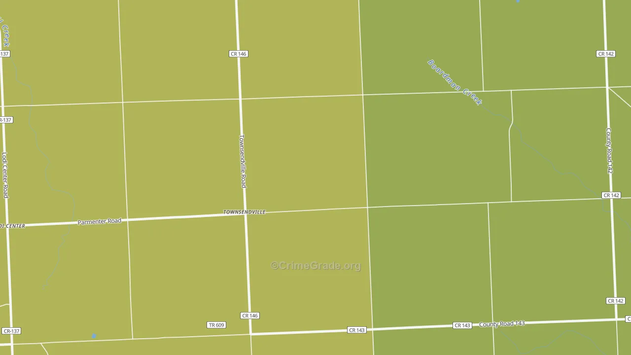 Townsendville, NY Map of Vandalism Rates