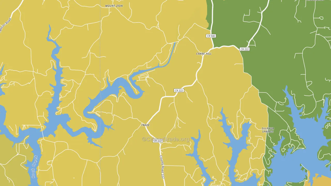 Trade, AL Map of Vandalism Rates