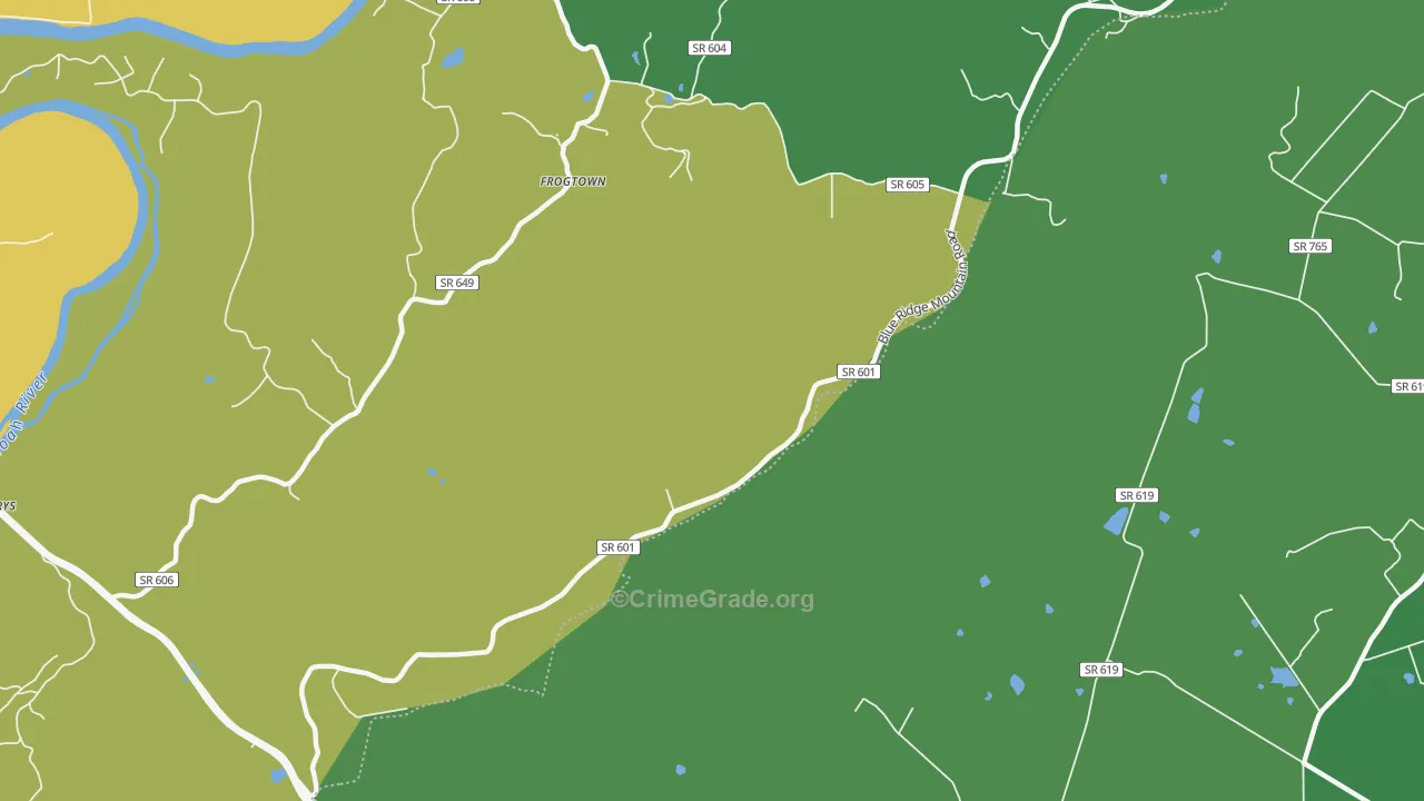 Trapp, VA Map of Vandalism Rates
