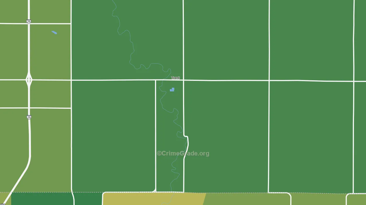 Trent, SD Map of Vandalism Rates