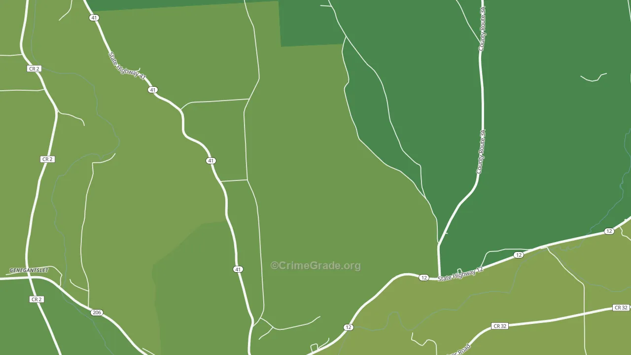 Triangle, NY Map of Vandalism Rates