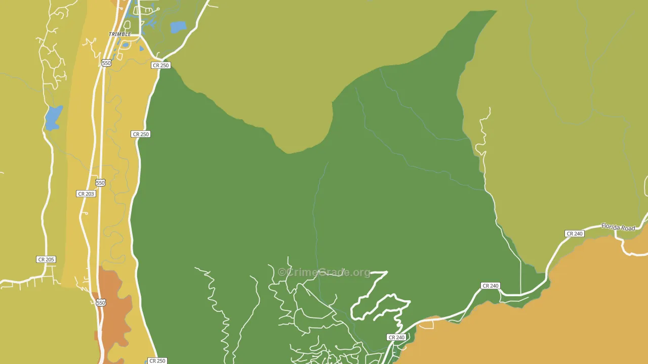 Trimble, CO Map of Vandalism Rates