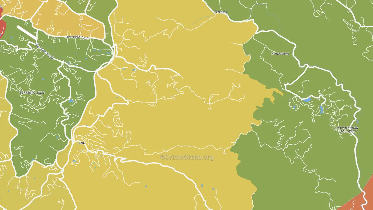 Triplett, NC Map of Vandalism Rates