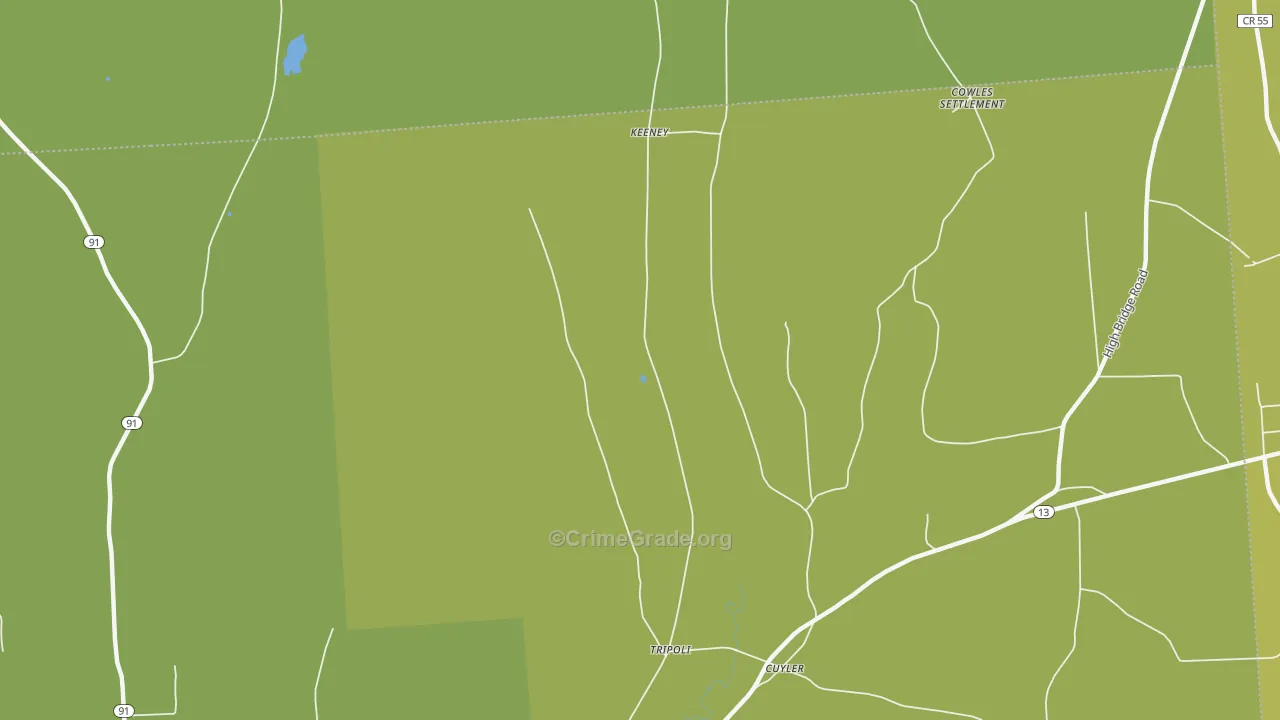 Tripoli, NY Map of Vandalism Rates
