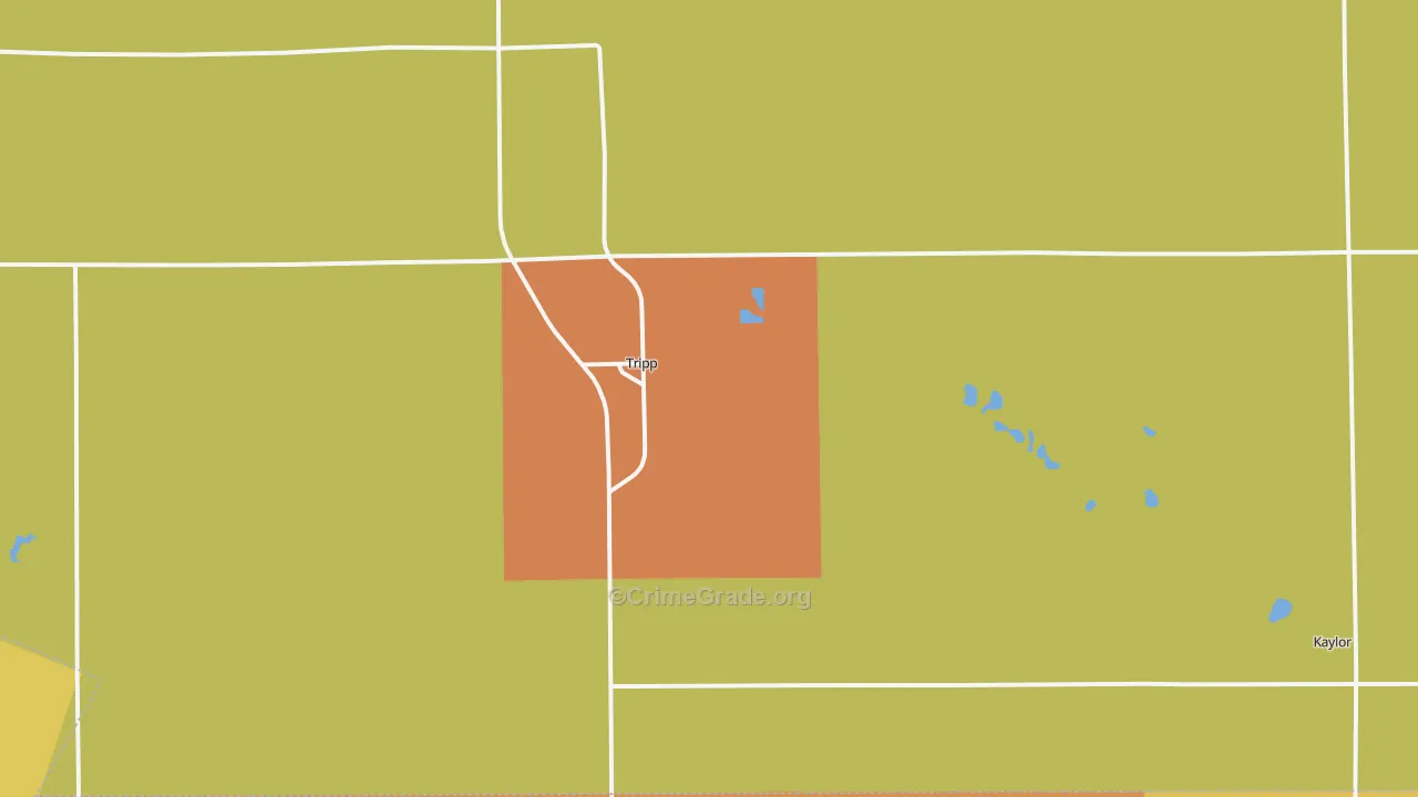 Tripp, SD Map of Vandalism Rates