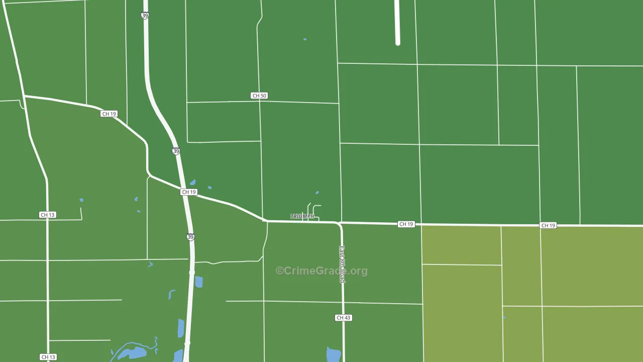 Triumph, IL Map of Vandalism Rates