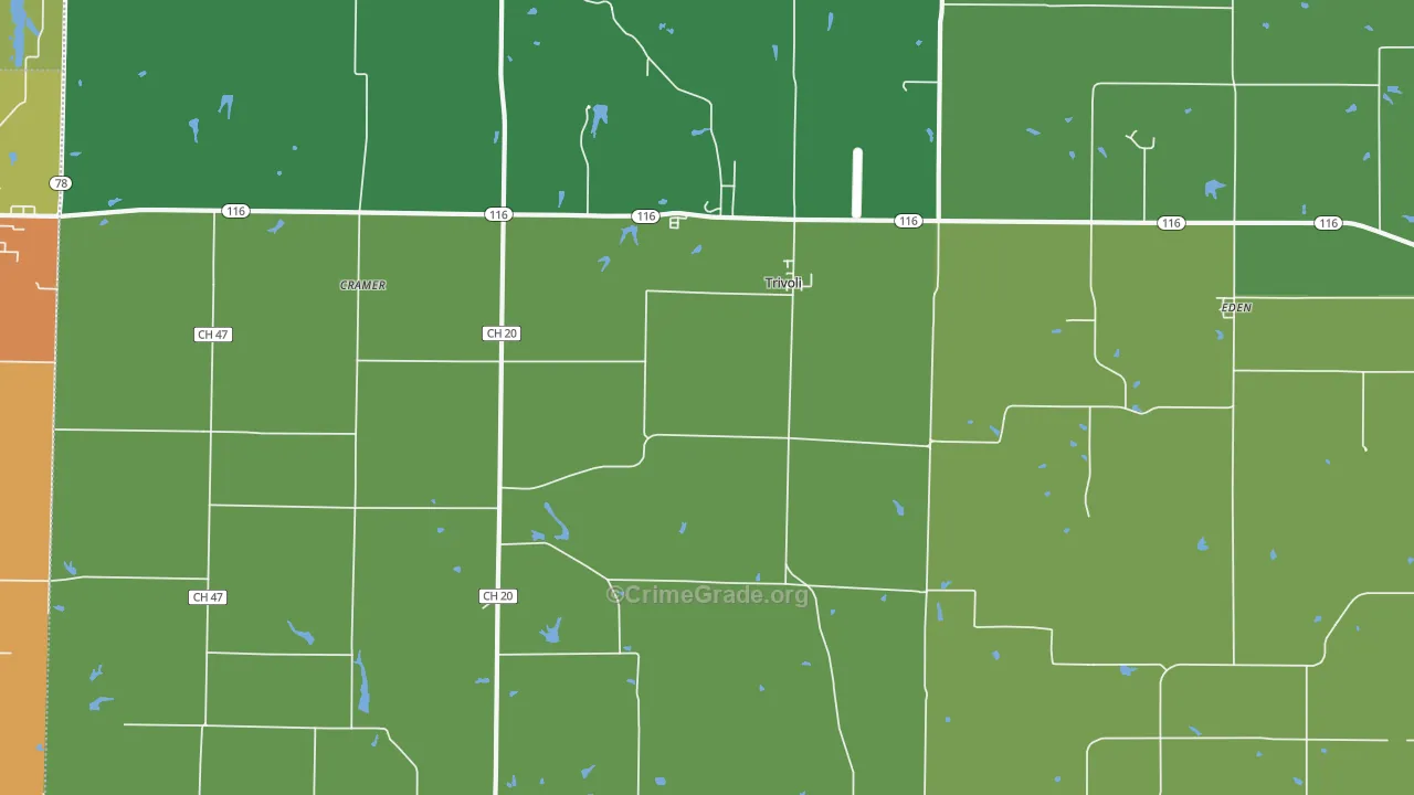 Trivoli, IL Map of Vandalism Rates