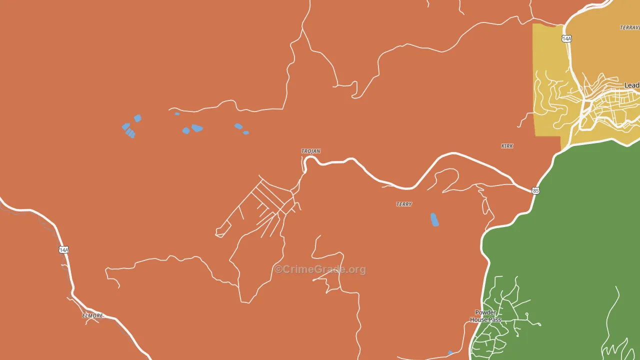 Trojan, SD Map of Vandalism Rates