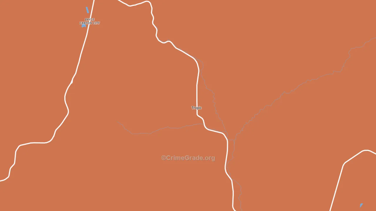 Tropic, UT Map of Vandalism Rates