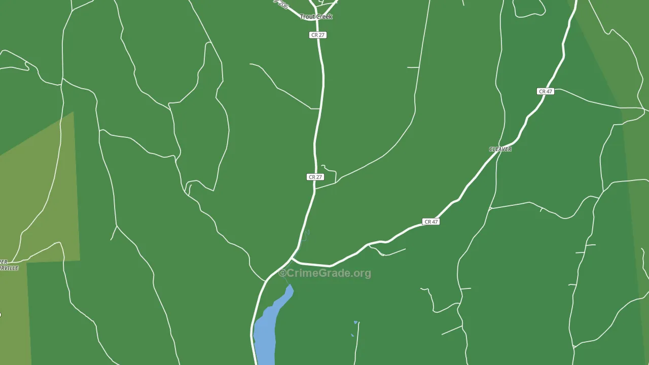Trout Creek, NY Map of Vandalism Rates