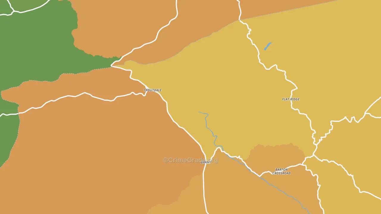 Troutdale, VA Map of Vandalism Rates