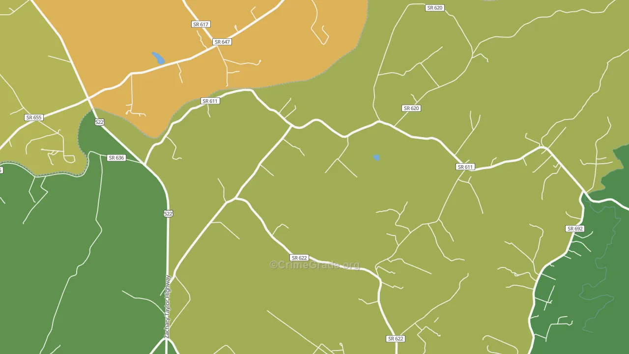 Trueblue, VA Map of Vandalism Rates