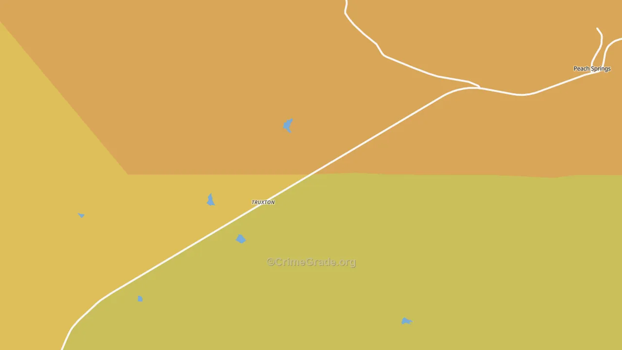 Truxton, AZ Map of Vandalism Rates