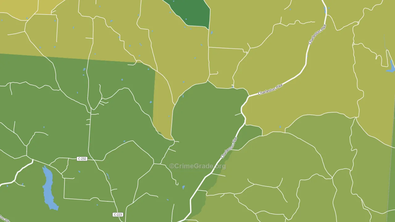 Tucson, OH Map of Vandalism Rates