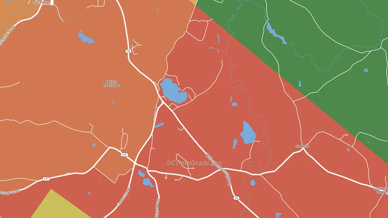Tuftonboro, NH Map of Vandalism Rates