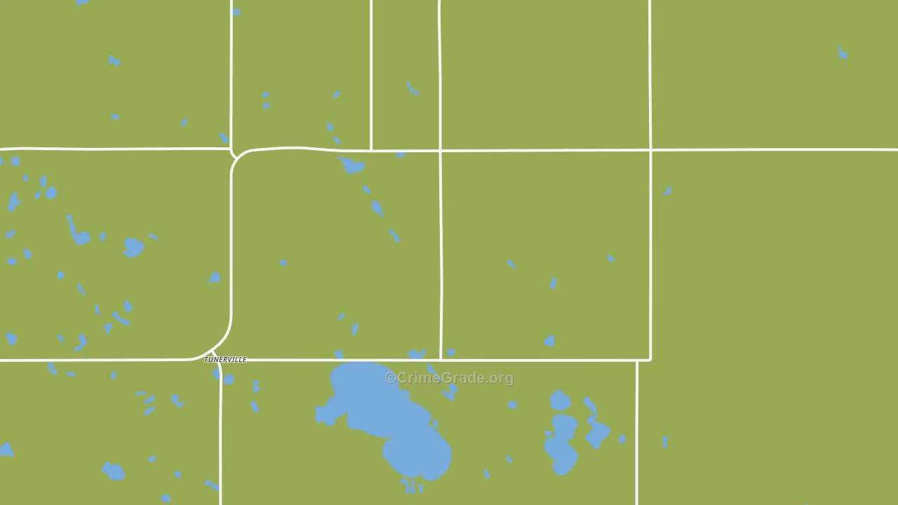 Tunerville, SD Map of Vandalism Rates