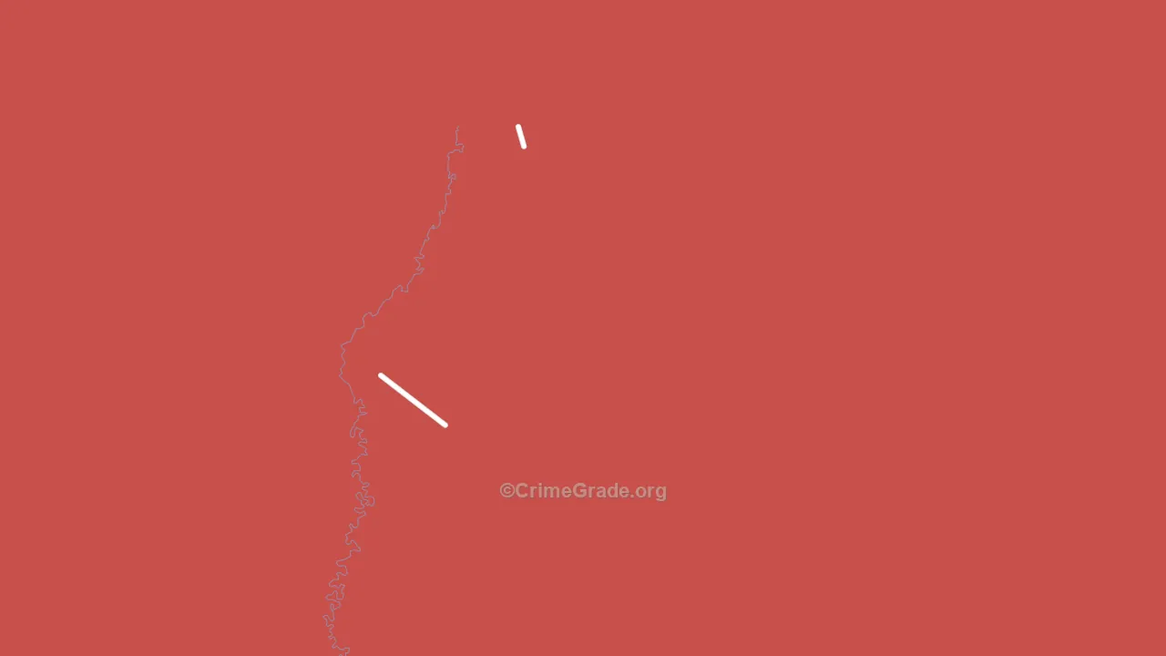 Turnagain Heights, AK Map of Vandalism Rates