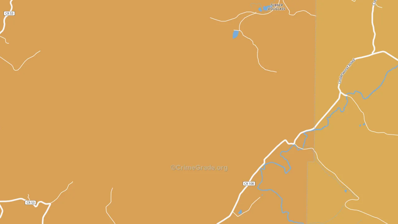 Turner Douglass, WV Map of Vandalism Rates