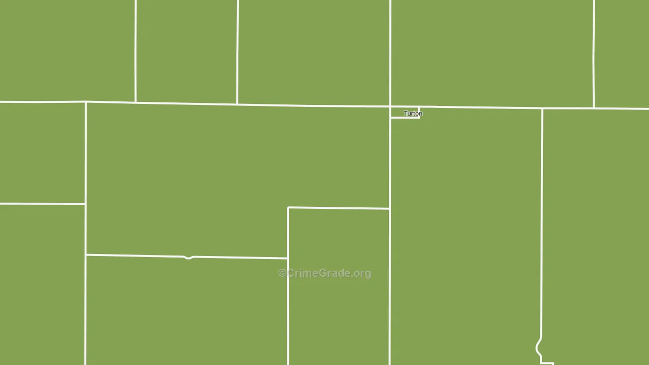 Turton, SD Map of Vandalism Rates