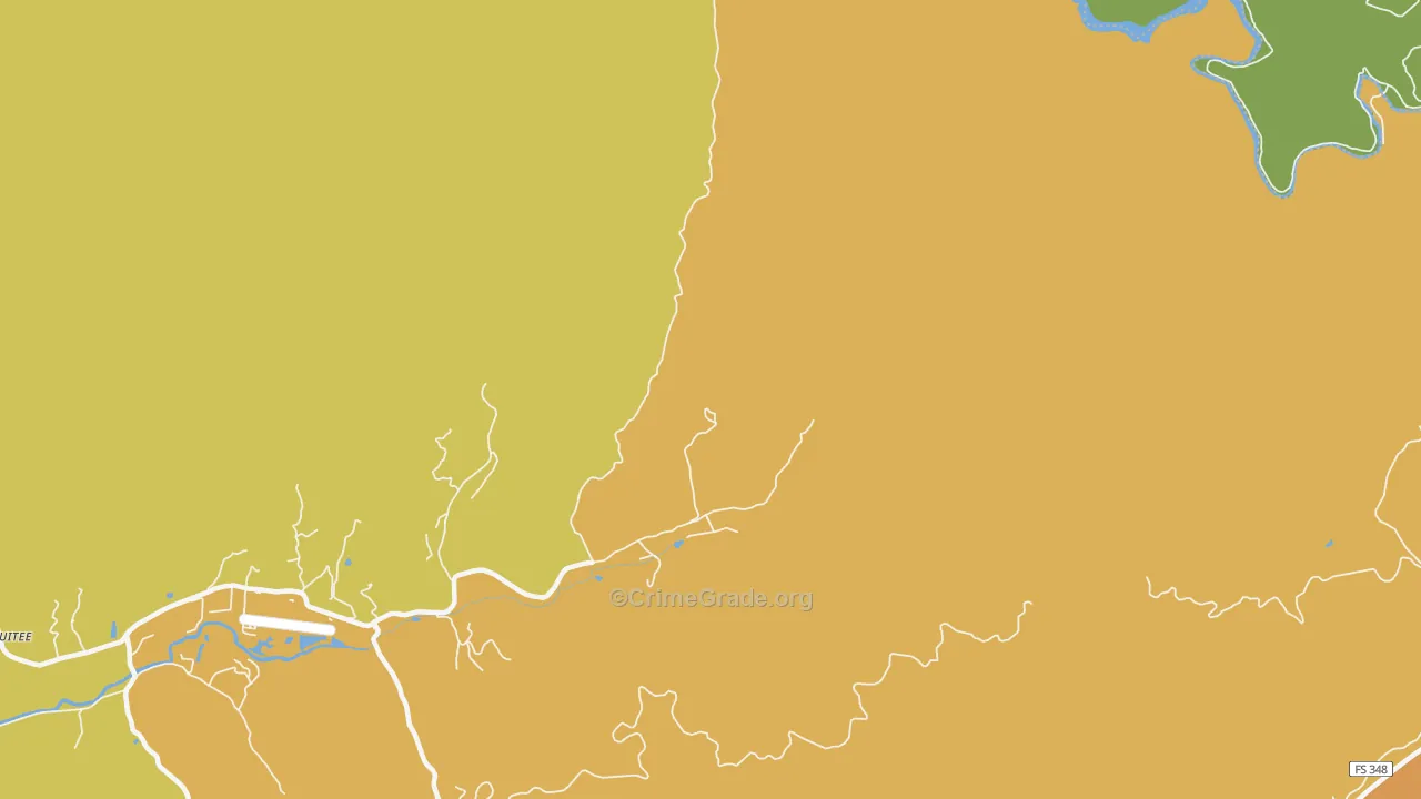 Tusquitee, NC Map of Vandalism Rates