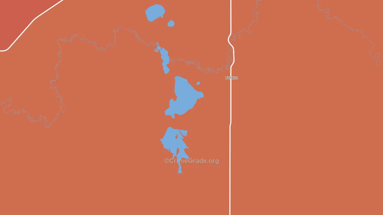 Tuthill, SD Map of Vandalism Rates